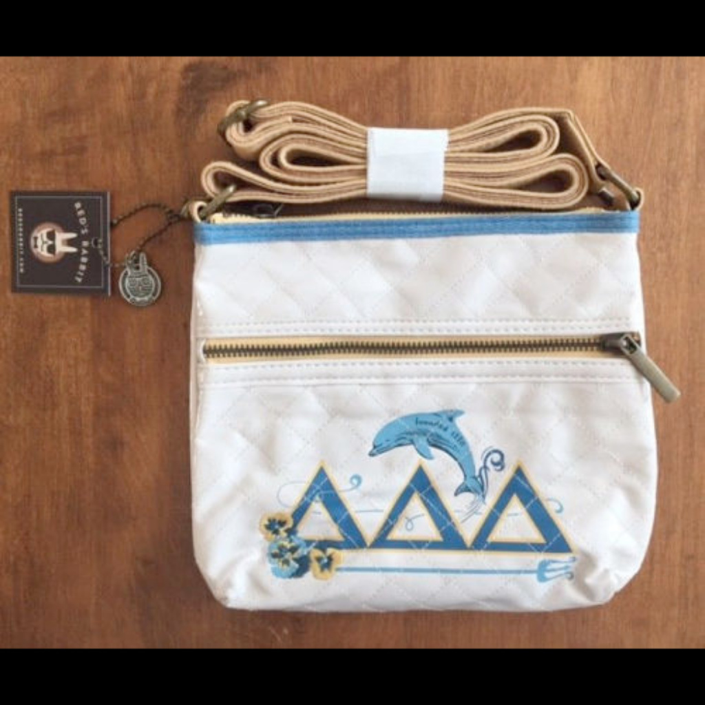 Delta Delta Delta Sorority Cross Body Bag Purse